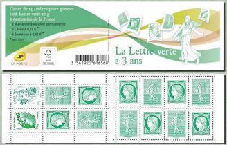 Carnet La Lettre verte a 3 ans