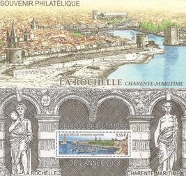 LA ROCHELLE CHARENTE-MARITIME LE PLUS BEAU TIMBRE DE L’ANNÉE 2008