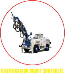 Curso operador de robot shotcrete