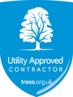 Arboricultural Association Utility Approved Contractor scheme blue shield logo accreditation Arboricultural Association Utility Approved Contractor scheme blue shield logo accreditation