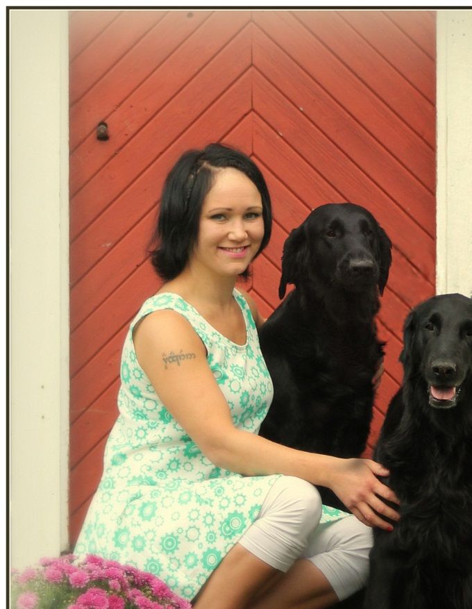 Mari Stine, Yoda, Halgjerd og Nenya foran.