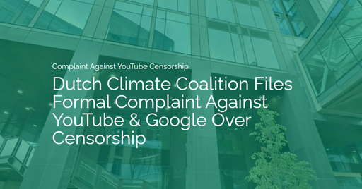 Youtube Censuur Klacht - Nederlandse Klimaatcoalitie