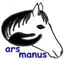 arsmanus-Logo / Pferdekopf mit Hand