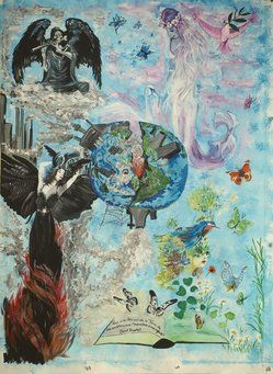 PASCALE GEULIN indique que cette toile lui a été inspirée par la citation suivante : 