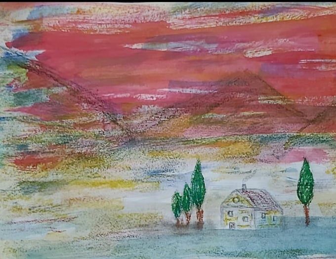 Casolare de Toscane, aquarelle, 20*30