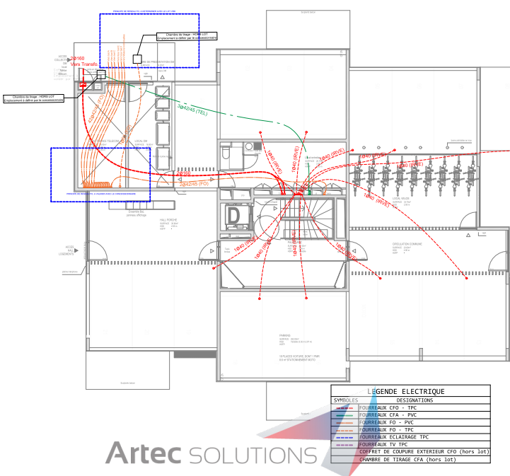 plan implantation fourreau-EXE