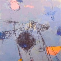 Walking The Dog. 60x60cm