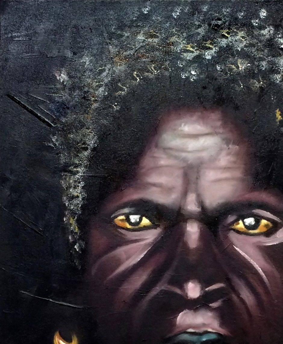 Dark moment, Oil
Size 45x55 cm
A story from a man in darkness in Ethiopia, 