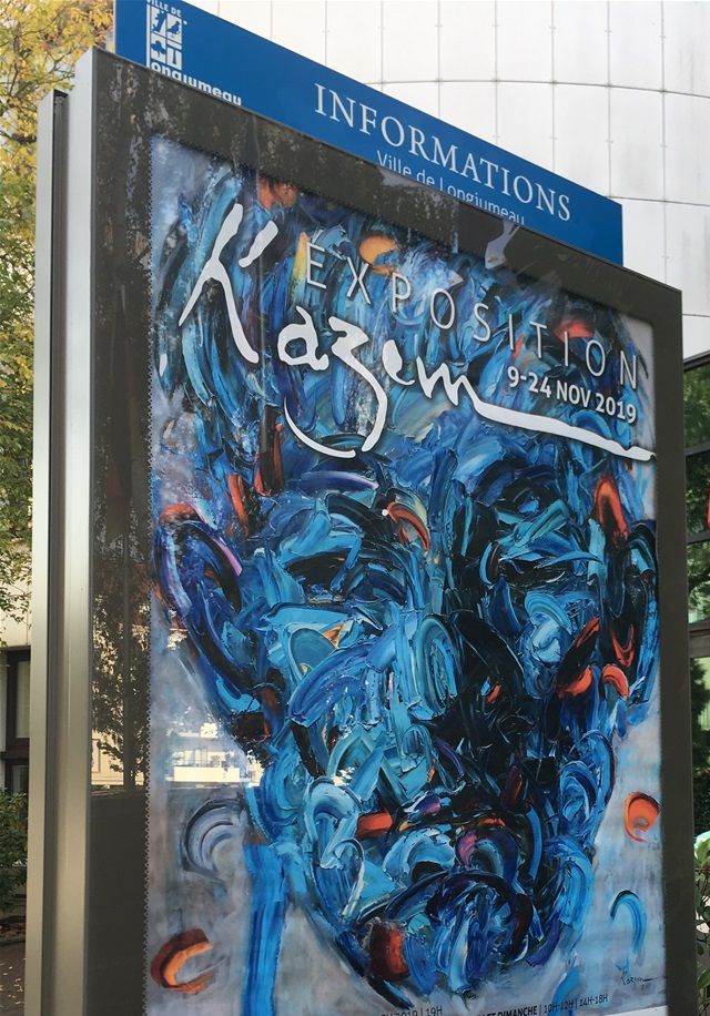 Bientôt l’expo Kazem ! En attendant, on peut admirer son affiche dans les rues de Longjumeau.