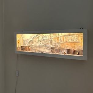 Diorama - Rörbyte på Horngats puckeln 