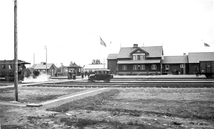 Järnvägsstationen Arvidsjaur 1933