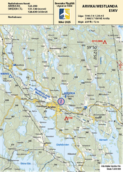 Svenska Flygfält 1. Källa KSAB Pilotshop www.pilotshop.se