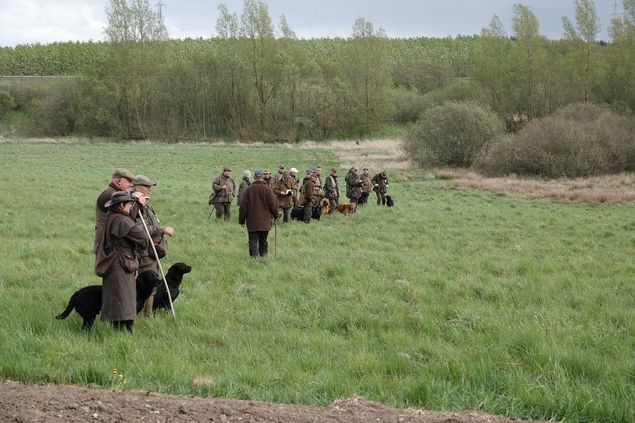 Jeg deltog i dagens anledning som fotograf. 
Prøven var godt arrangeret af Michael Rosenlund, og blev gennemført som var det på en rigtig jagt. Først markringsarbejde i høj vegetation, derefter et drev som blev fulgt af 