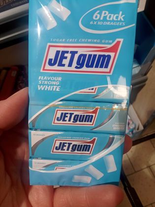 Jetgum strong white mint