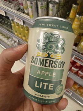 Sommersby Apple Lite indeholder Aspartam