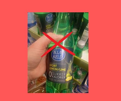 Bluekeld lemon-lime sukkerfri med Aspartam