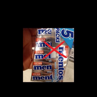 Mentos pebermynthe indeholder Aspartam