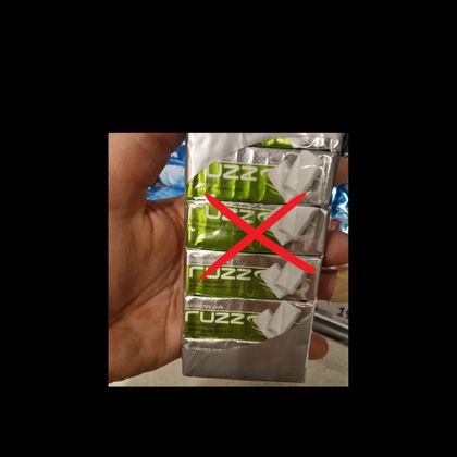 Fuzz spearmint tyggegummi indeholder Aspartam