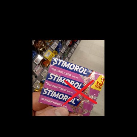 Stimorol wild cherry indeholder Aspartam