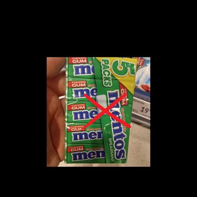 Mentos spearmint indeholder Aspartam
