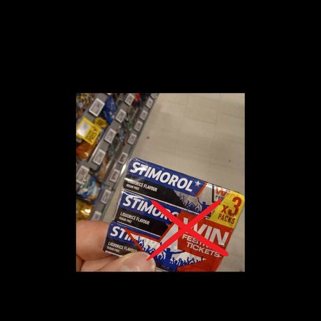 Stimorol med lakridssmag indeholder Aspartam