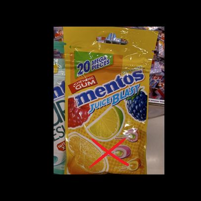 Mentos tyggegummi indeholder Aspartam