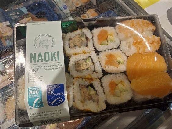 Sushi fra Letz sushi indeholder Aspartam