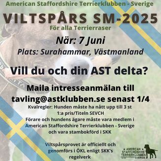 Dags att anmäla intresse till Viltspårs-SM!