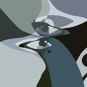 'Keep an Eye on me' 2.  printes i kvadratiske størrelser.