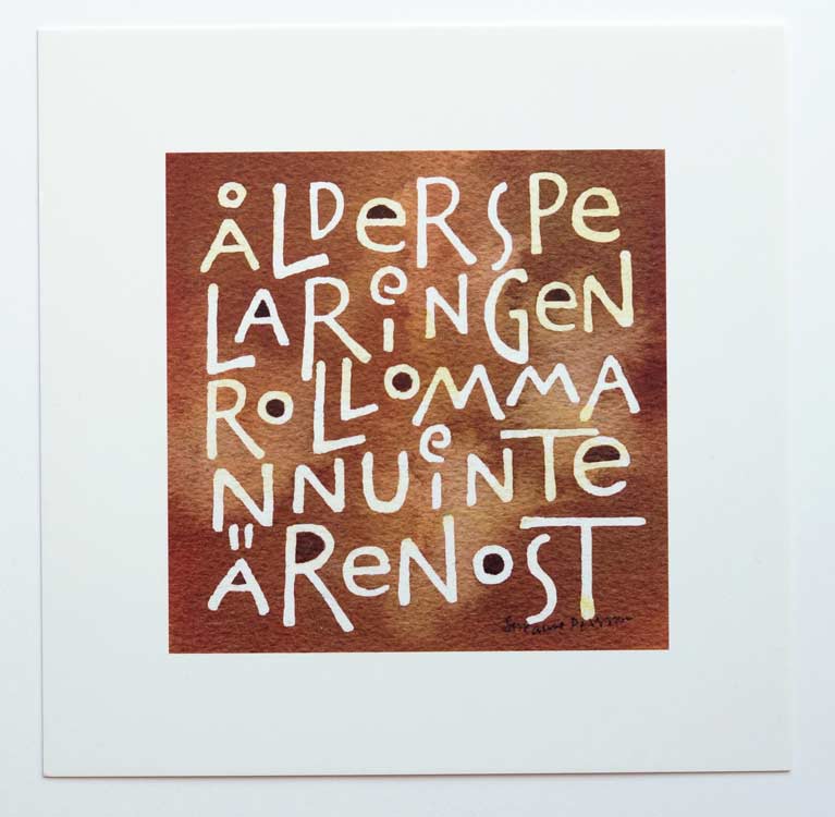 Postcard "Ålder spelar..."