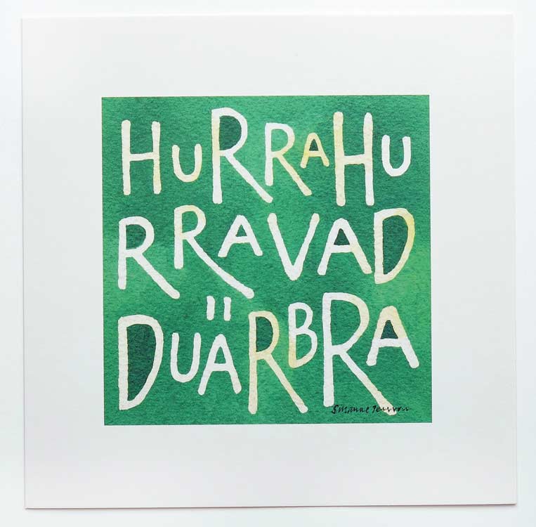 Postcard "Hurra..."