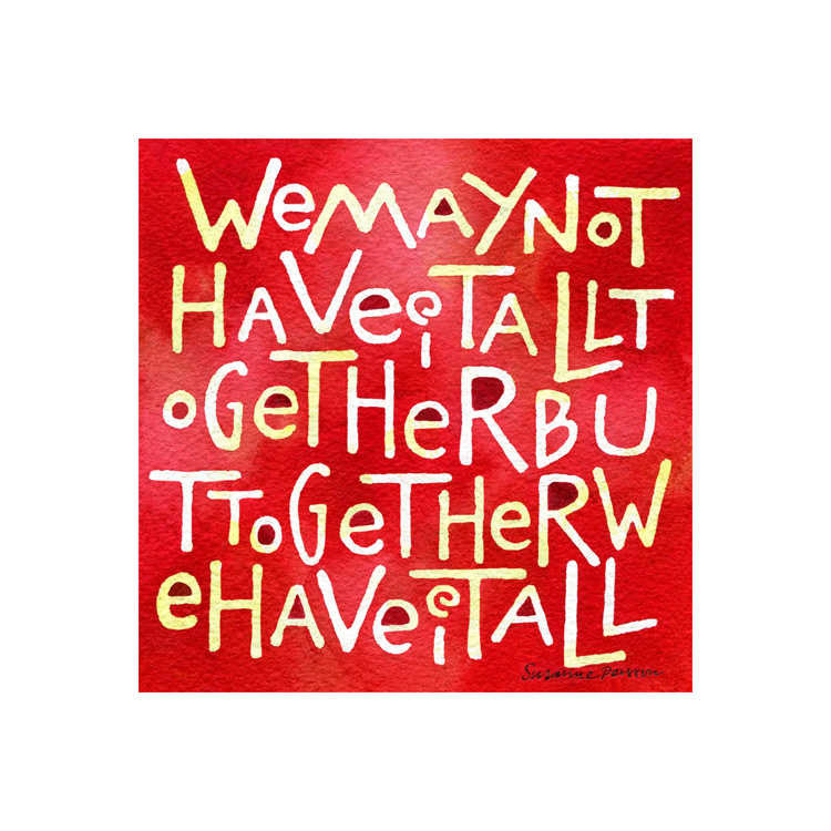 Postcard "We may..."