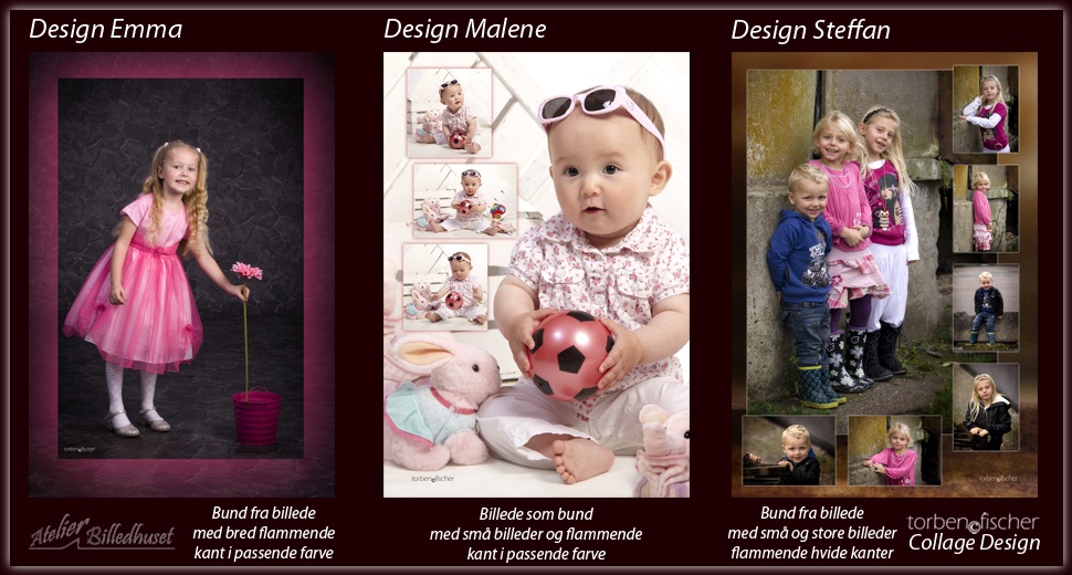 Collage design Emma, Malene og Steffan