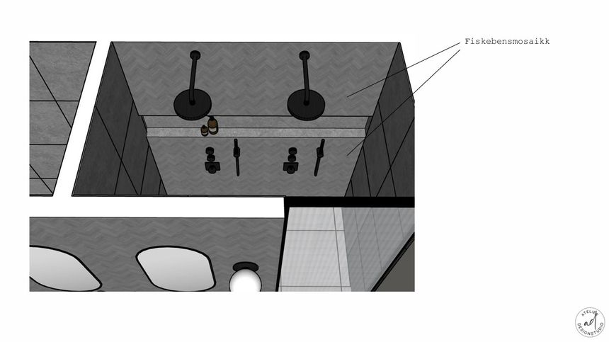 3D tegning hovedbad