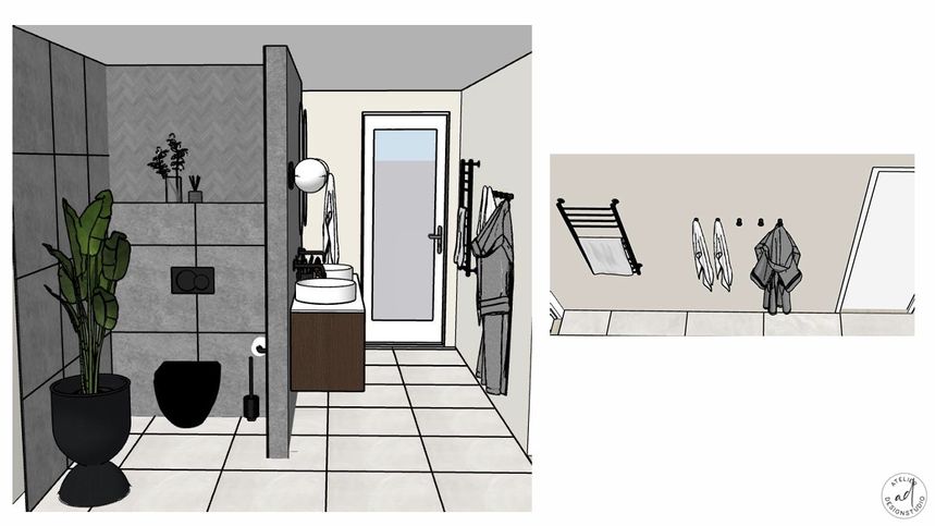 3D tegning hovedbad