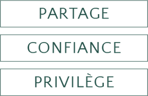 Partage - confiance - Privilège - Les engagments de l'Atelier du Massage