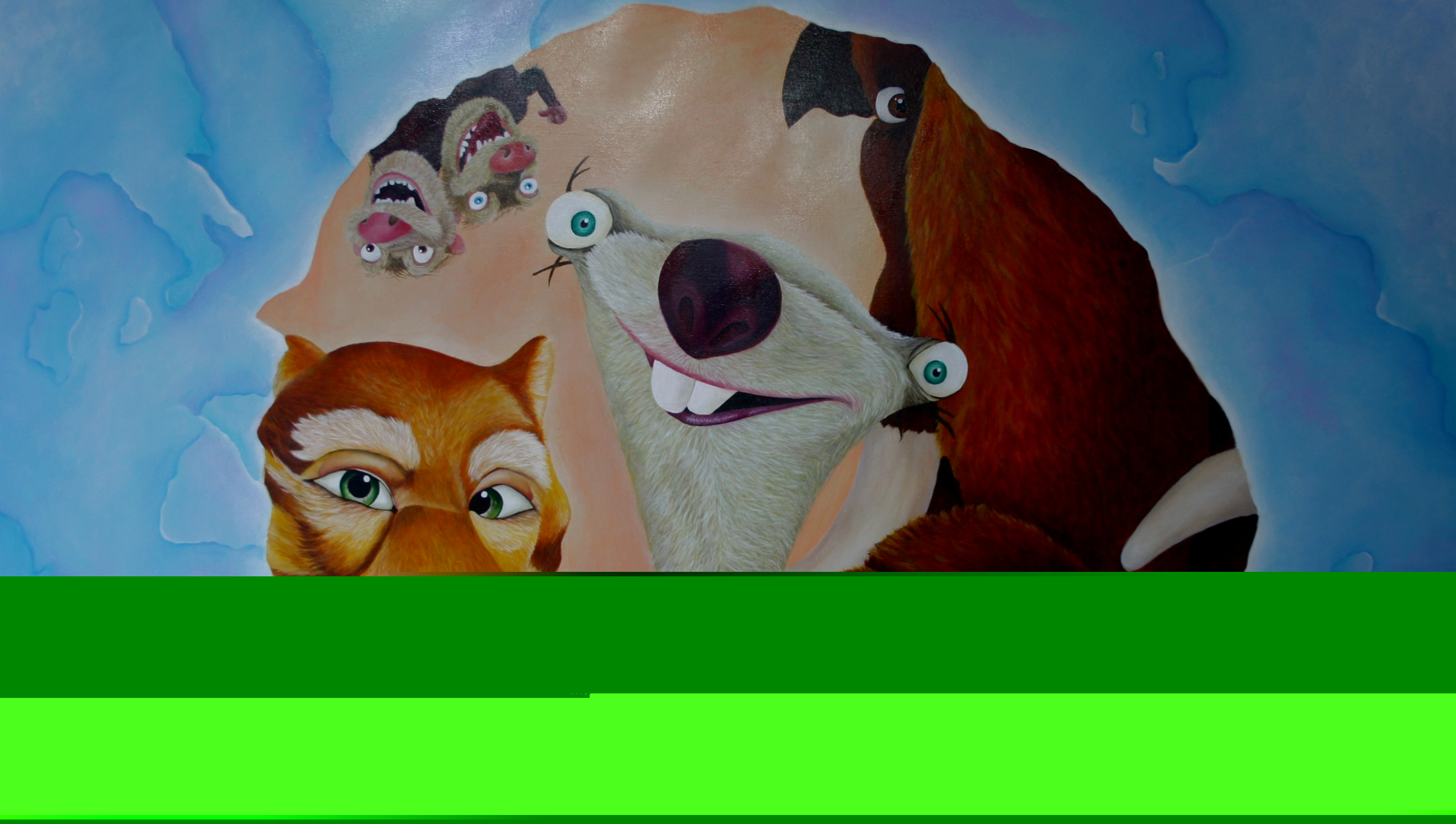 ice age wandpaneel kinderkamer