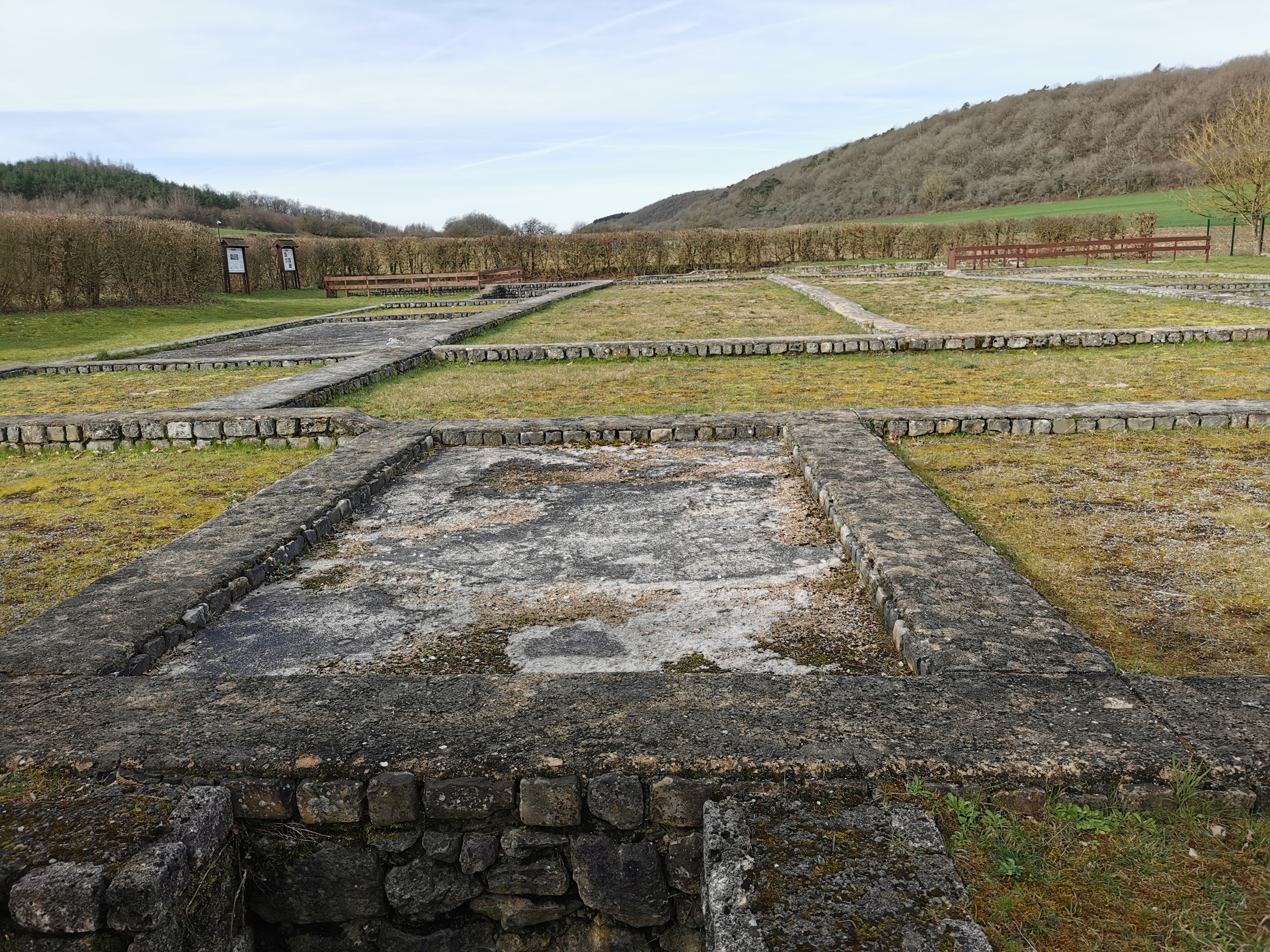 La Villa romaine des Bruyères - vue générale du site