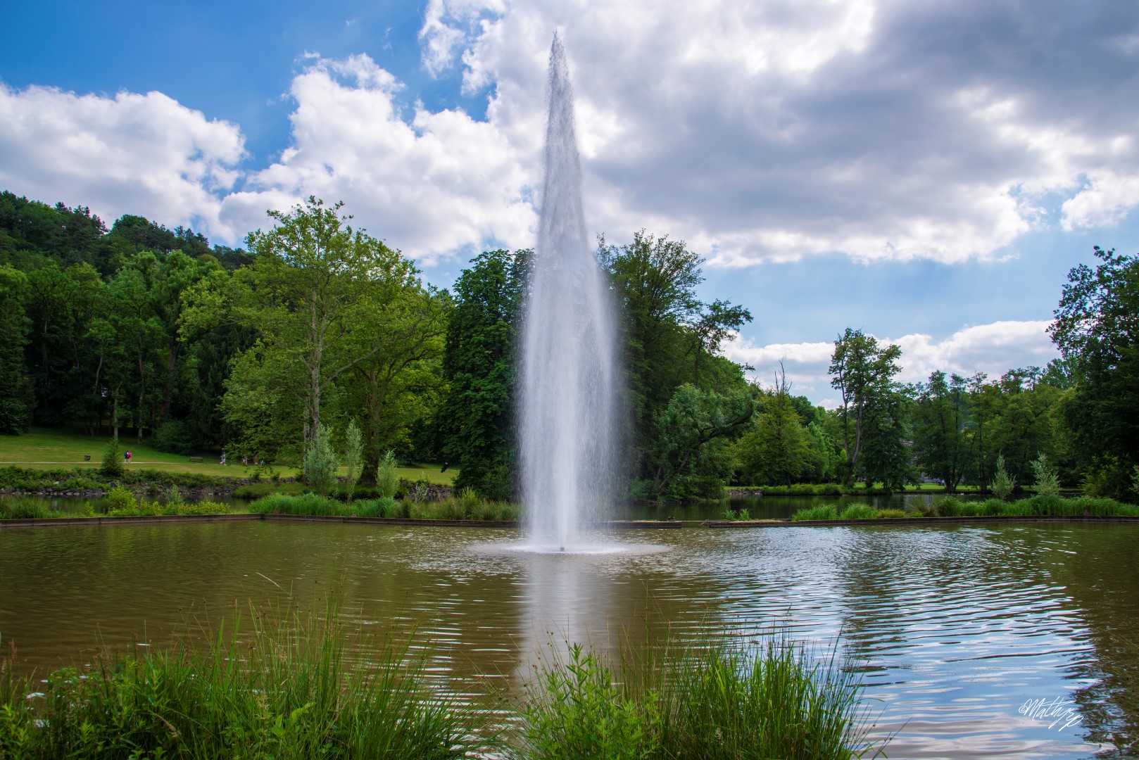 Splendeur de l'eau jaillissante