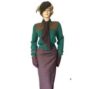 DB121+DN108 strikket cardigan fra 30erne