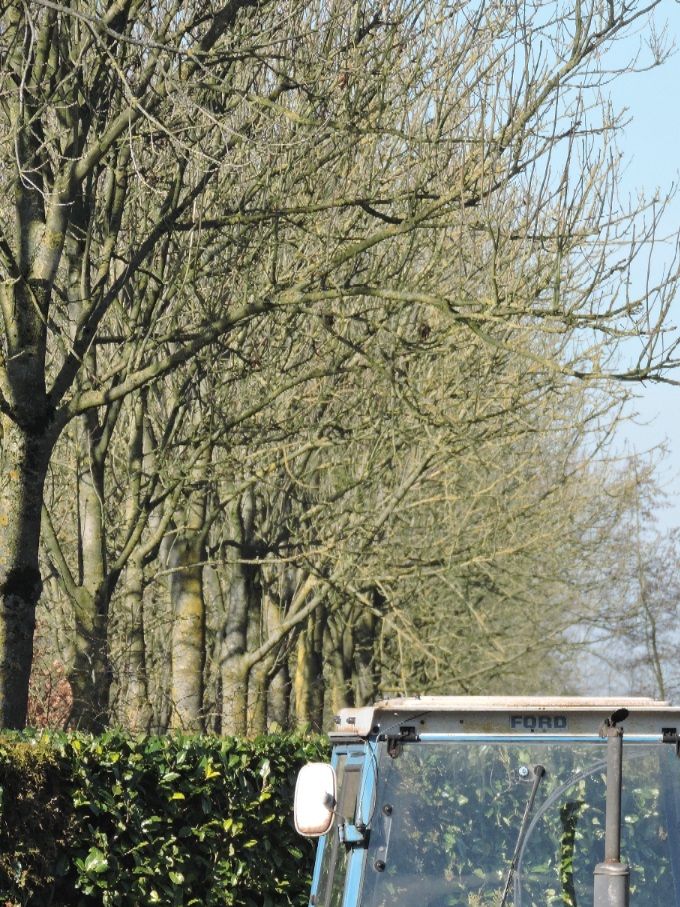 2018-02-24: Transportdag en aankomsten en dat allemaal in de kou...Ford 3600 gereed gezet..voor vertrek