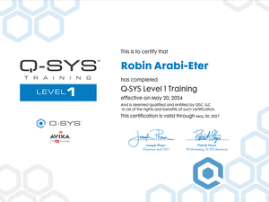 Q-sys level 1