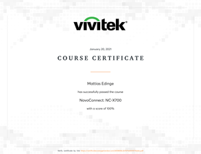 Vivitek Novo Connect NC-X700-1
