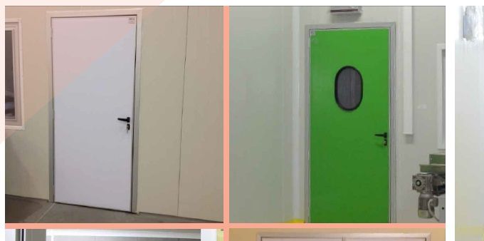 PUERTAS DE PASO DE PERSONAL, SANITARIO, OFICCIO 