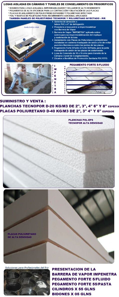 CAMARAS Y TUNELES DE CONGELAMIENTO - SUSTRATO AISLADO
