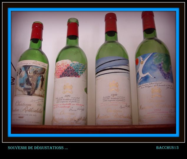 MOUTON 1973 - 1979 - 1980 - 1982 -