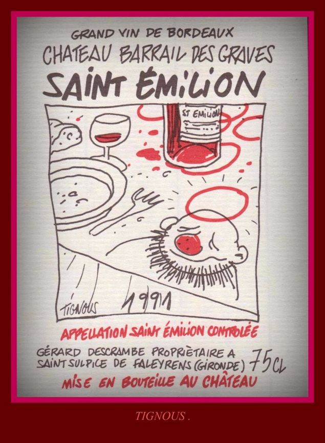 CH. BARRAIL DES GRAVES - ST.EMILION - 1991- Gérard Descrambe -
