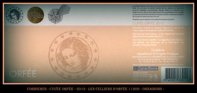Cuvée Orfée - Corbières - 2012 -