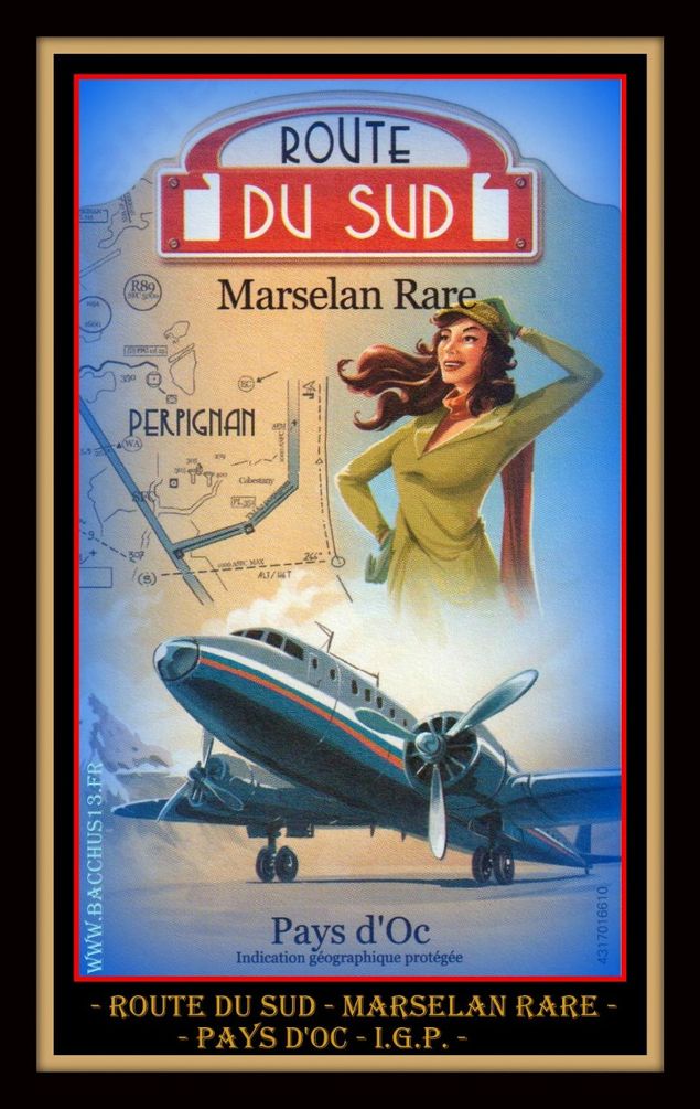 Route du Sud - Cépage Marselan Rare - Pays d'Oc - IGP - Les Vignerons de la Méditerranée - Narbonne - 