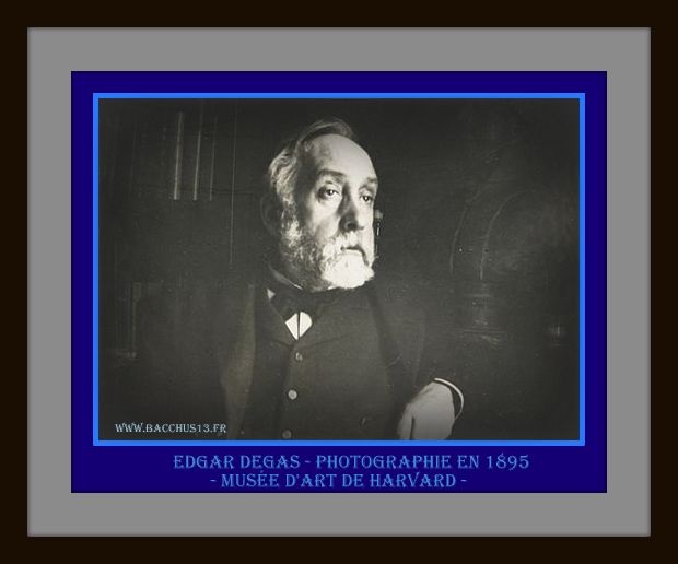 Portrait Photographique de Edgar Degas - en 1895 - Musée d'art de Harvard - 